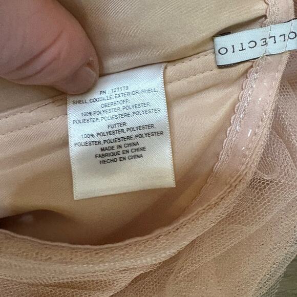 Jenny Yoo Collection Maia Convertible Strapless Tulle Dress Blush Size 14 - Picture 11 of 12